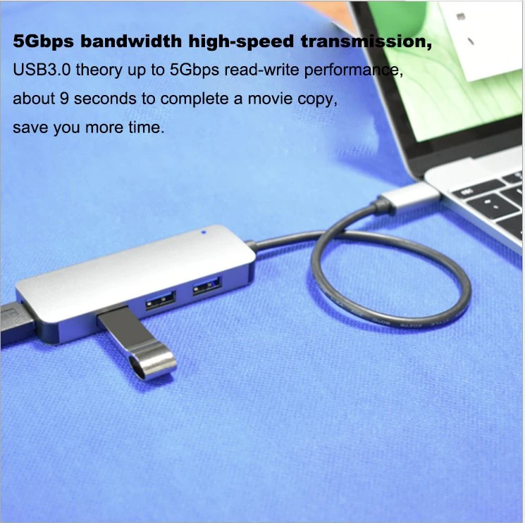 4 Port 3.1 C Type to USB 3.0 Hub USB