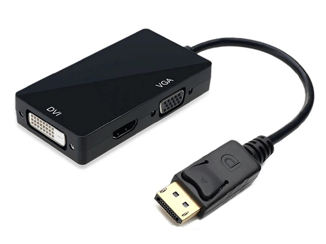 Dp to HDMI-Compatible VGA DVI Adapter Cable