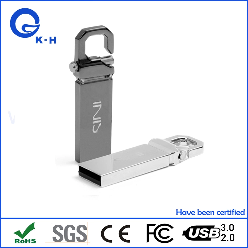 Hook Metal Waterproof 4GB 8GB 16GB 32GB 64GB USB Flash Memory Drive